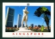 SINGAPORE  -  Statue Of Sir Stamford Raffles  Used Postcard As Scans - Singapore
