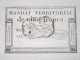 - TRES RARE - Mandat Territorial De Cinq Francs Avec Cachet Noir. Feuille De 10 Exemplaires - - Assignats & Mandats Territoriaux