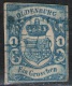 Schwei 5/5 In Schwarzblau Auf 1 Groschen Grünlichblau - Oldenburg Nr. 12 B - Oldenburg