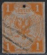 Lübeck Nr. 7 - 1 Shilling Gelborange Mit Balkenstempel - Lübeck