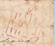 LETTRE DE 1826 DECEMBRE - CACHET ROUGE "PAID1827"- ECRITE DANS PLUSIEURS DIRECTIONS !!!- EN L'ETAT- RRR - ...-1840 Prephilately