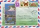 NOUVELLE-CALEDONIE LETTRE PAR AVION DEPART KOUAOUA 25-6-1990 POUR LA FRANCE - Covers & Documents