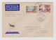 Afrika SENEGAL 1956-08-15 DAKAR YOFF Luftpost Erstflug Lufthansa Akar-Brösil Brief Nach Récife - Lettres & Documents