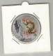 §§§ TRES BELLE MEDAILLE §§§ CHINOISE COLORISEE Dragon 2012 SOUS BLISTER Comme Neuve ! § METAL ARGENTE? § - Autres & Non Classés