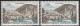 Lot De 2 Timbres-poste Neufs** - Variété  Couleur - 2 Scans - Série Touristique Lourdes - N° 1150 (Yvert) - France 1958 - Neufs