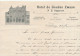 643/23 - NEDERLAND - Lettre Illustrée Avec Son Contenu - Hotel De Gouden Zwaan à TILBURG 1906 - Lettres & Documents