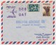 AOF - Cote D'Ivoire - Première Liaison Par Jetliner DC 8 UAT - ABIDJAN PARIS - 10 Septembre 1960 - Lettres & Documents
