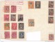 TIMBRES ANCIENS COLLES SUR FEUILLES  HONG-KONG  SIAM - Siam