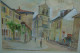 87 - SOLIGNAC - TRES BELLE AQUARELLE ET GUOUACHE  DE GUERRAZ 1974- EGLISE - Aquarelles