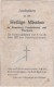 Usingen Wehrheim Kransberg Friedrichsthal Wernborn - Andenkenkarte Heilige Mission 1951 - Usingen