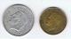 Lot 2 Pièces    Monaco  5 Francs 1945 & 50 Francs  1950 - 1922-1949 Louis II.