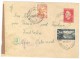 XIO274/75 JUGOSLAWIEN 1952 BRIEF  Mit Zensurstempel Siehe ABBILDUNG - Storia Postale