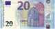 20 Euros 2015 Serie UF U001I6, N° UF 3007792528,  Signature 3 Mario Draghi UNC - 20 Euro