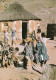 Lesotho Africa Afrique - Village Life - Nice Hut - Hutte - Women Children - Animated - Unused - 2 Scans - Lesotho