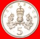 &#9733;THISTLE: GREAT BRITAIN &#9733; 5 NEW PENCE 1980! MINT LUSTER! LOW START&#9733;NO RESERVE! - 5 Pence & 5 New Pence