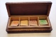 Boite à Timbres Postzegeldoosje Stamp Box / Bois Hout Wood / Edelweiss / 2 Scans - Stamp Boxes