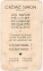 CARTE PUBLICITAIRE PARFUMEE : Crème SIMON Paris - Oud (tot 1960)