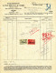 MEUBLES D´ ART Van Zele - Duré à EECLOO - 2 Factures + Fiscaux 1926/27  --  22/520 - Autres & Non Classés