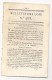 Publication Du Concordat De Fontainebleau Comme Loi De L'Empire - Document De 8 Pages - Décrets & Lois