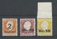 ISLANDE - 1924 - RARE YVERT N° 110/112 ** MNH (N°110 * MLH INFIME CHARNIERE) SIGNES SCHELLER - COTE = 1560 EUROS - Unused Stamps