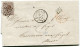 BELGIQUE LETTRE AFFRANCHIE AVEC LE N°19 OBLITERATION 322 DEPART ST GHISLAIN 11 SEPT. 68 POUR LA FRANCE - Postmarks - Points