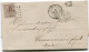 BELGIQUE LETTRE AFFRANCHIE AVEC LE N°19 OBLITERATION 322 DEPART ST GHISLAIN 19 AOUT 68 POUR LA FRANCE - Postmarks - Points