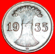 &#9733;THIRD REICH: GERMANY &#9733;  1 REICHSPFENNIG 1935D!!! LOW START&#9733; NO RESERVE! Third Reich (1933-1945) - 1 Reichspfennig