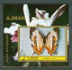 Ajman 1970/1972 4 Bloc ( 3 Scans ) Butterflies/ Papillons/ Vlinders  Used - Ajman