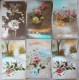 Lot 9 X CpA  Photo MONTAGE Fleur Fleurs Roses Et Gui Sur Paysage Voir Pour Cachet Timbre Voir Details - Sammlungen & Sammellose