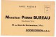 ROCHECORBON- Carte Commerciale De 1940 De  Pierre Bureau Pharmacien. 2 Vues. - Rochecorbon