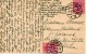 1922 - Allemagne - Obl MAINZ - 2 Timbres Empire N°129  Sur Carte Postale Vue De Mainz - Lettres & Documents