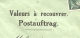 224 Op Brief "Admin. Postes /Telegraphes" Aangetekend VALEURS A RECOUVRER / POSTAUFTRAG Stempel LUXEMBOURG - Brieven En Documenten