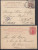 GR-BRETAGNE -  1878-1958 -  PETIT LOT DE 9 ENTIERS POSTAUX  DESTINATIONS DIVERSES - - Stamped Stationery, Airletters & Aerogrammes