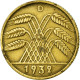 Monnaie, Allemagne, République De Weimar, 10 Reichspfennig, 1932, Munich, TTB - 10 Rentenpfennig & 10 Reichspfennig