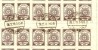 LETTLAND Latvia 1919 Michel 7 C (pelure P) As Complete Sheet Of 100 O !!! - Letland