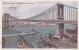 POSTAL DE UN BARCO EN MANHATTAN BRIDGE. NEW YORK AND BROOKLYN DEL AÑO 1919 (BARCO-SHIP) - Comercio