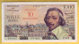 BILLET FRANCAIS - 10 NF Sur 1000 Francs Richelieu 7.3.1957 SUP+ - 1955-1959 Overprinted With ''Nouveaux Francs''