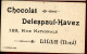 Chocolat Delespaul-Havez, Lille, Chromo Lith. Champenois TM36-38 Dessin à Colorier, Couple, Hiver, Mauvais Temps - Other & Unclassified