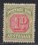 Australia 1938 Postage Due, Mint No Hinge, Perf 14.5x14, Sc# ,SG D113 - Postage Due