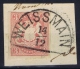 BAYERN:  Mi Nr 15 Yv Nr 16  Used  1867 Bahnpost Stempel WEISSMAIN - Afgestempeld