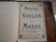 Méthode Du Violon Par MAZAS - Etude & Enseignement