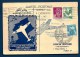 LETTRE D'ALGER POUR FRANCE PAR AVION- ILLUSTRATION EXPOS. PHILATELIQUE "PRISONNIER" STALAG-  1946- 2 SCANS - Airmail