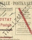 Kaart Met Naamstempel THOLLEMBEEK Als Noodstempel Gebruikt - Foruna (1919)