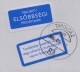 2016 - Hungary - Delayed LABEL + Priority LABEL Envelope / Letter - DEBRECEN / BUDAPEST - Used - Flower Inland Stamp - Briefe U. Dokumente