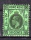 HONG-KONG...1924...SG N° 128 * / Mh...back Apple-green - Nuevos