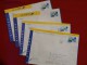 4 Enveloppes Distingo N° 2002 - 2004 - 2006 - 2008 - Format 326x229 - PAP: Sonstige (1995-...)