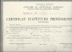 Certificat D´Aptitude Professionnelle /Ministére De L´Education Nationale/ Département De La Seine/Jura /1933  DIP76 - Diplome Und Schulzeugnisse