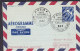 Norway Air Mail Par Avion Luftpost Aerogramme Oslo-Copenhagen-Greenland-Los Angeles 1. Flight Cover 1954 !! (2 Scans) - Briefe U. Dokumente