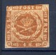 ##Denmark 1854. Michel 4. MH(*). Cut. - Unused Stamps