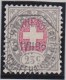 Heimat SH Schaffhausen 1885-07-31 Datum-Vollstempel Auf Telegraphen-Marke 25C. Zu#15 - Télégraphe